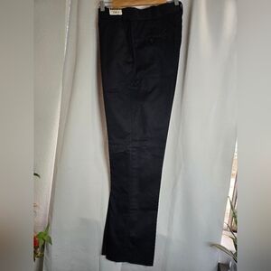 Elegant Black Straight Leg Women's Pants